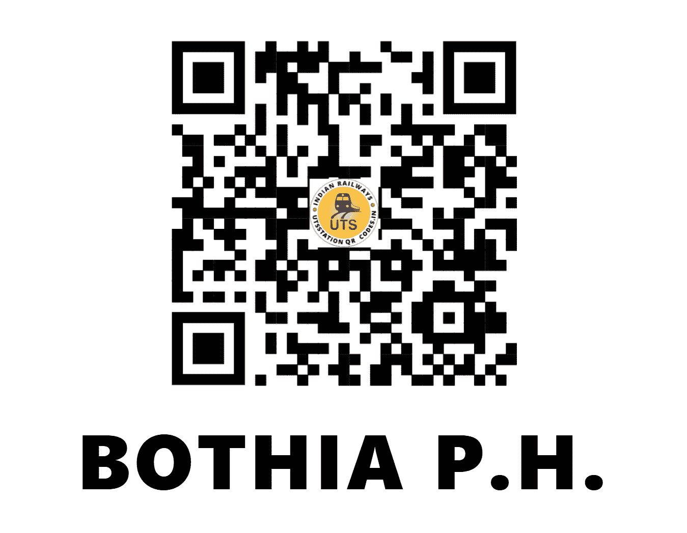 UTS QR Code for BOTHIA P.H. - BOYA (SB - MADHYA PRADESH)